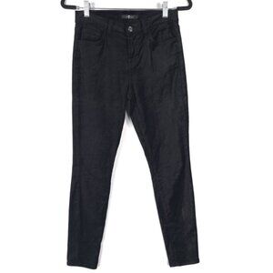 7 For All Mankind Cotton‎ Rayon Blend Black Velvet Pants Skinny Size 26